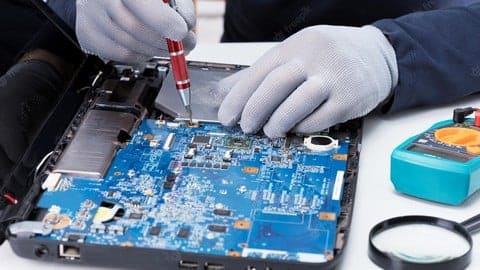 Laptop motherboard repair